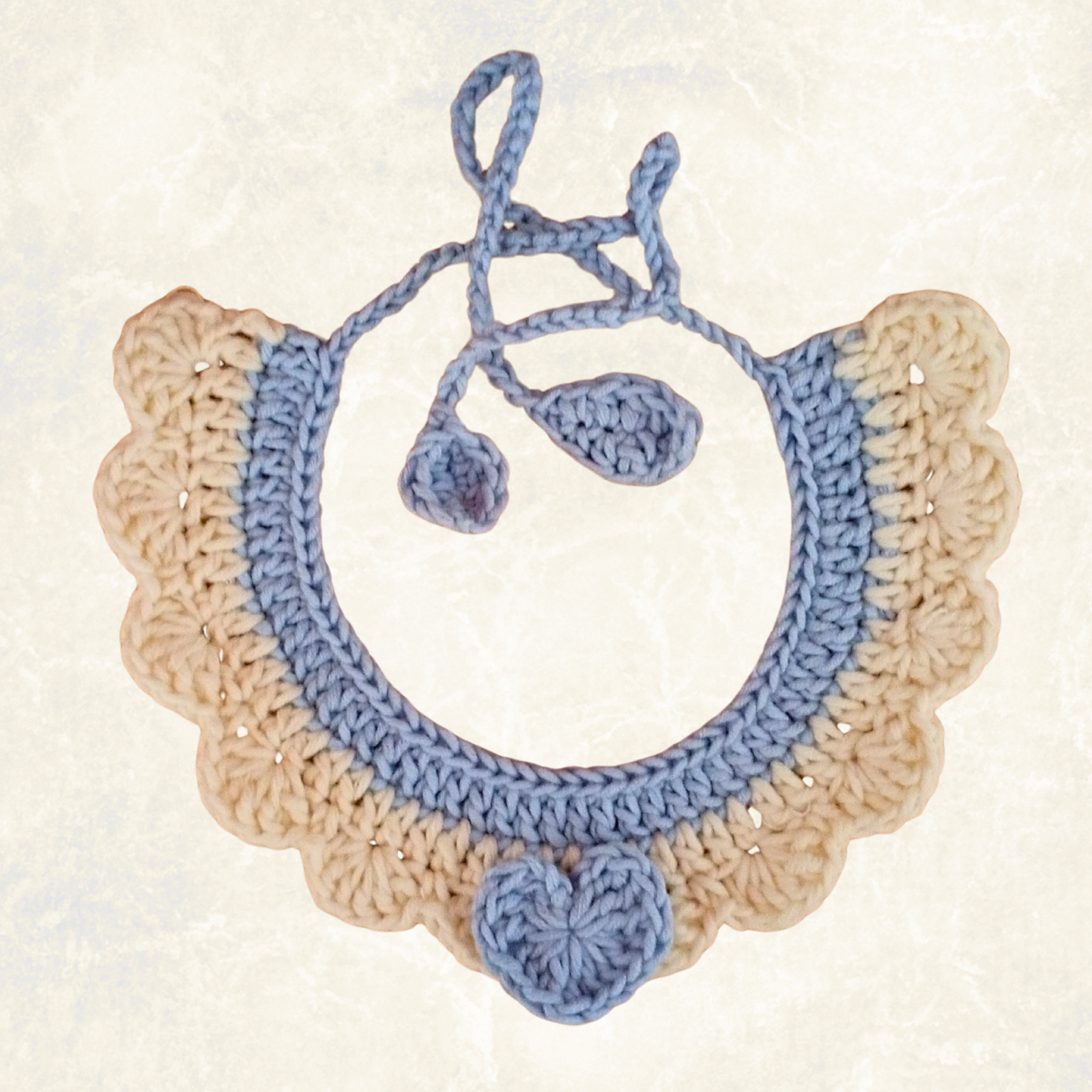 Crochet Pet Collar Handmade – Adjustable Soft Scarf for Cats & Small Dogs