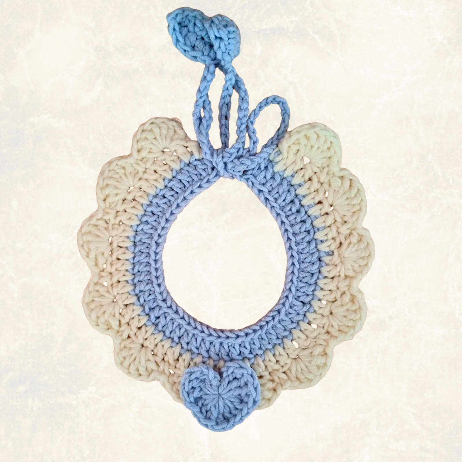 Crochet Pet Collar Handmade – Adjustable Soft Scarf for Cats & Small Dogs