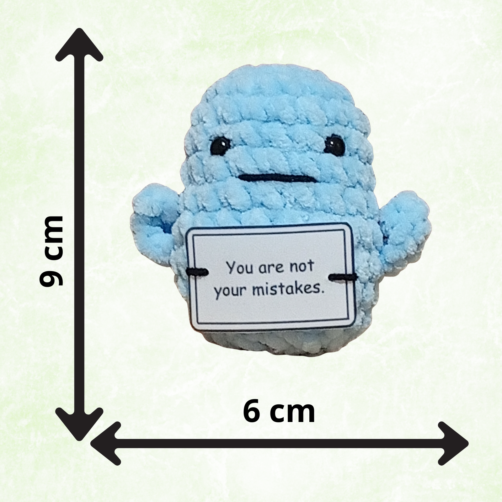 Handmade Positive Potato Pocket Hug | Cute Crochet Gift