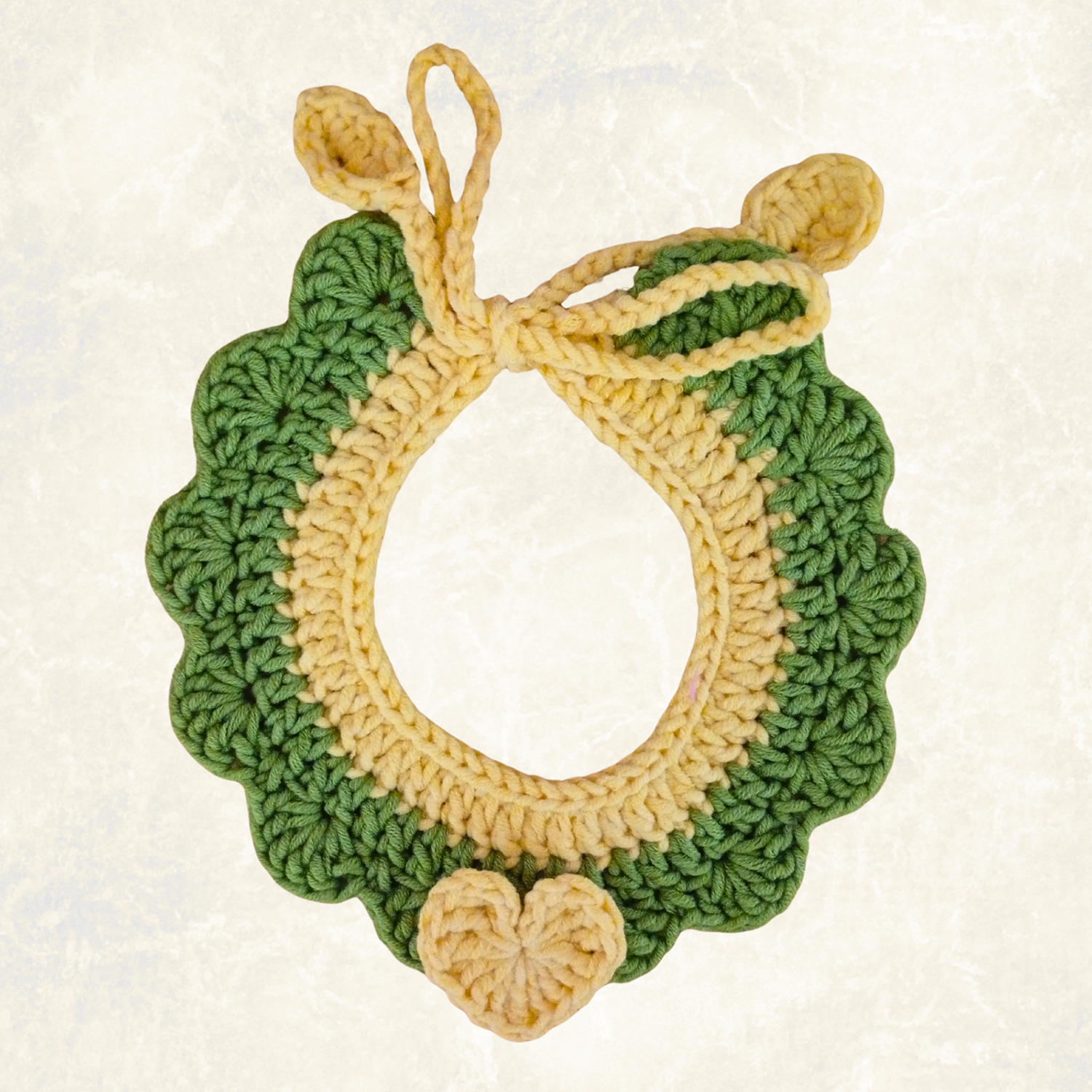 Crochet Pet Collar Handmade – Adjustable Soft Scarf for Cats & Small Dogs