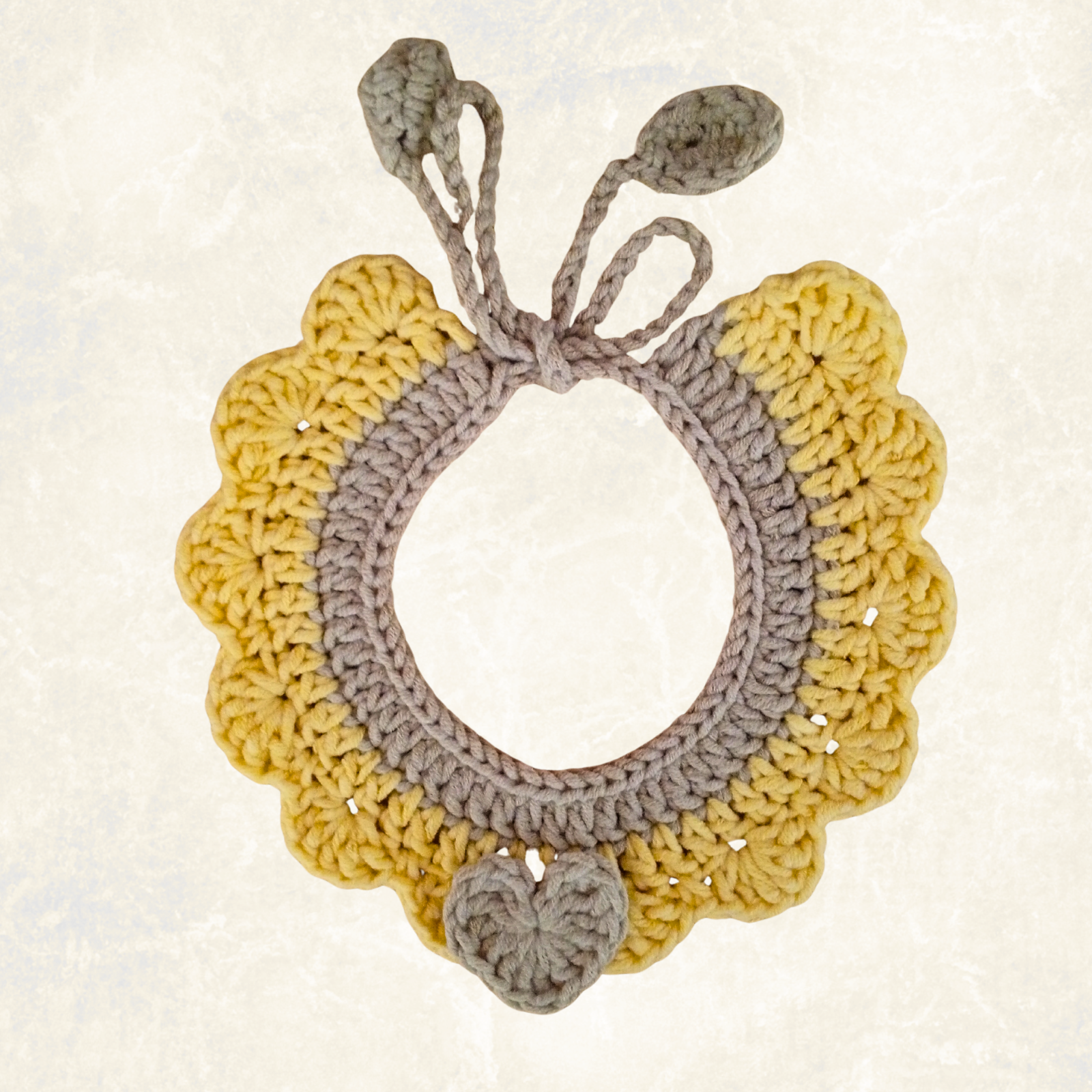 Crochet Pet Collar Handmade – Adjustable Soft Scarf for Cats & Small Dogs