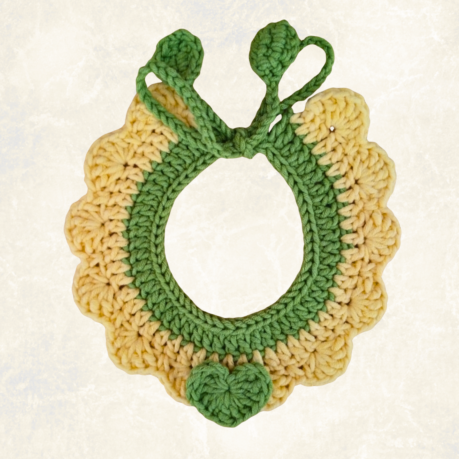 Crochet Pet Collar Handmade – Adjustable Soft Scarf for Cats & Small Dogs