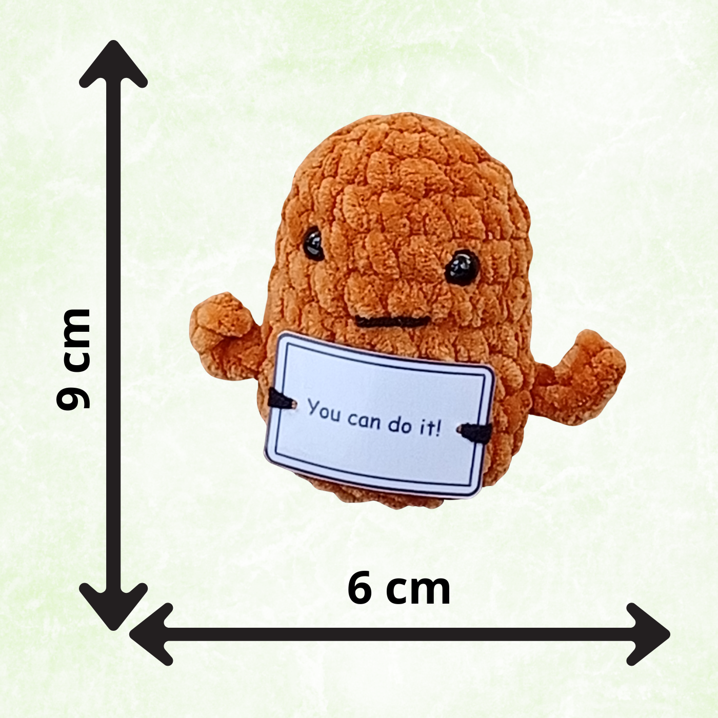 Handmade Positive Potato Pocket Hug | Cute Crochet Gift