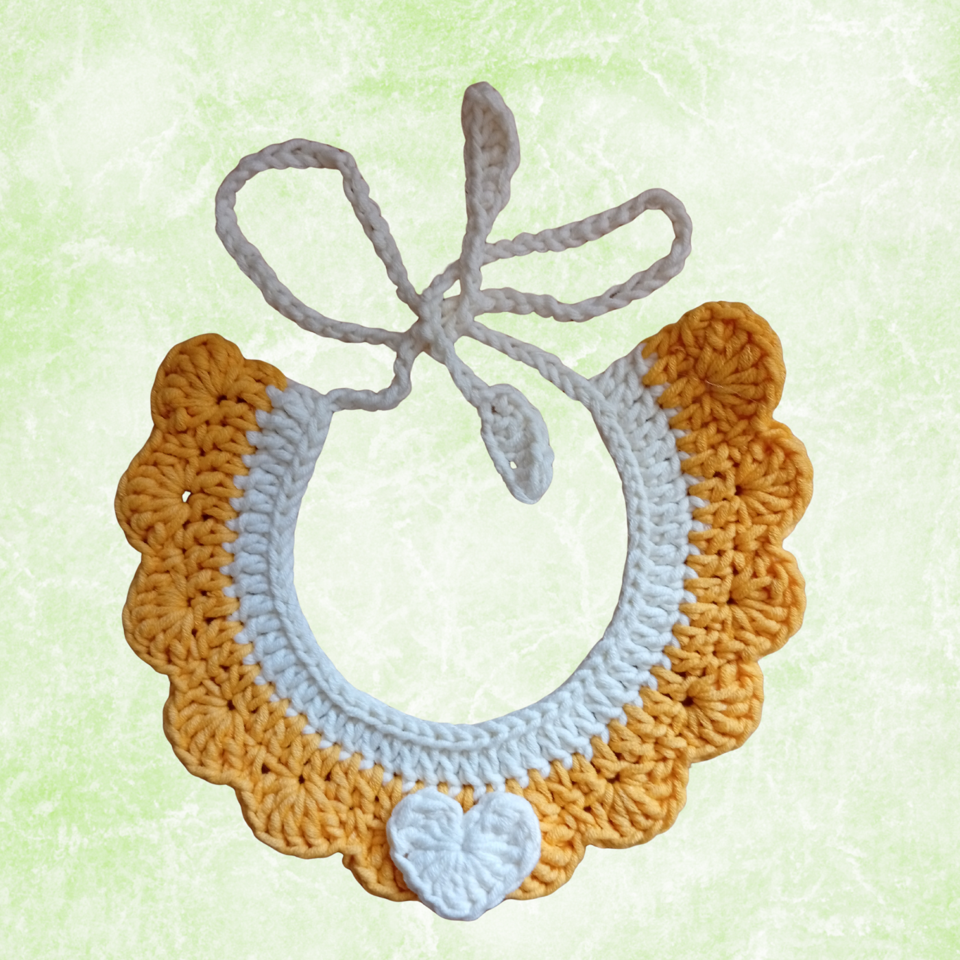 Crochet Pet Collar Handmade – Adjustable Soft Scarf for Cats & Small Dogs