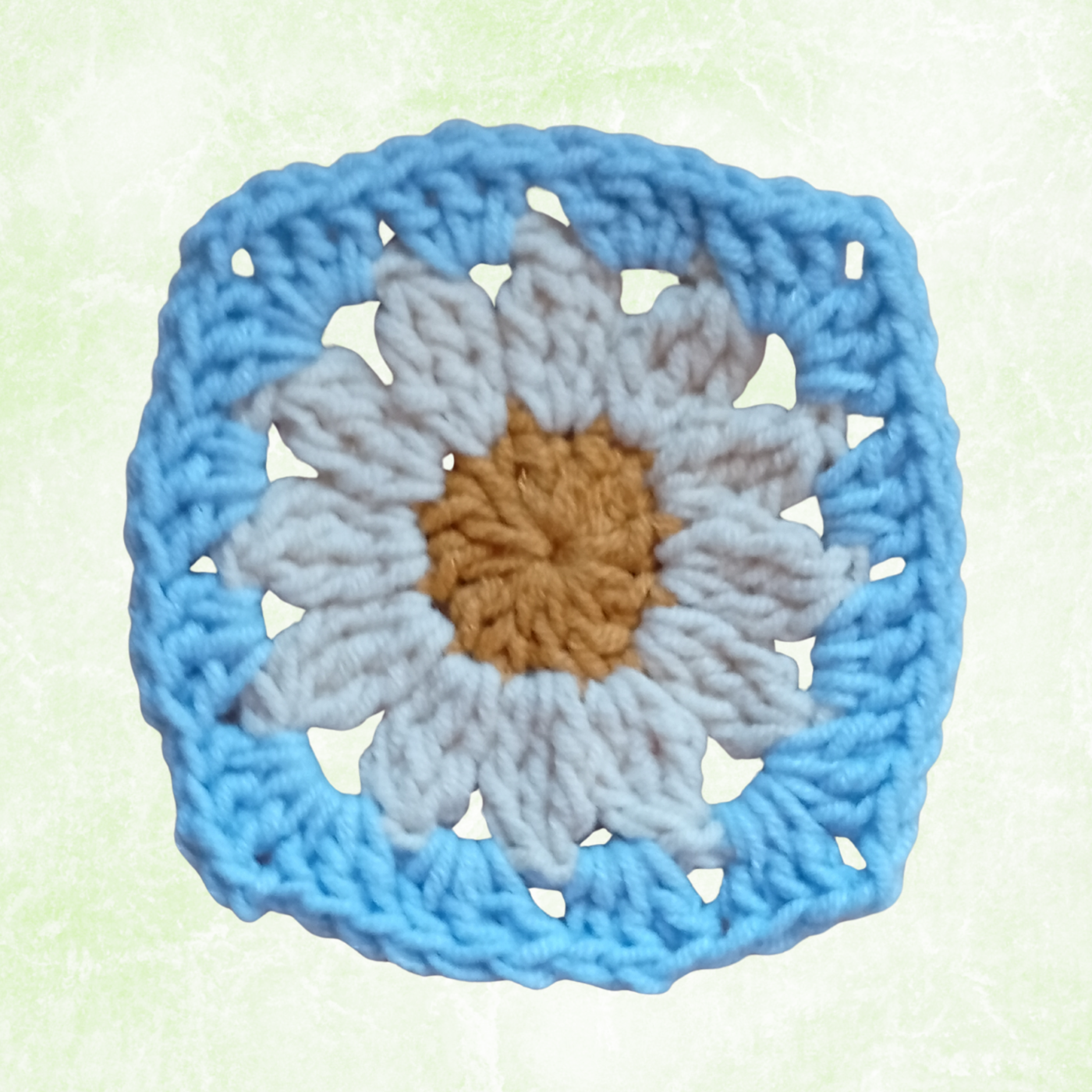 10PCS Handmade Crochet Daisy Granny Squares 8x8cm – Assorted Random Colors Floral Motifs, Cotton Blend Appliques for Bags, DIY Crafts