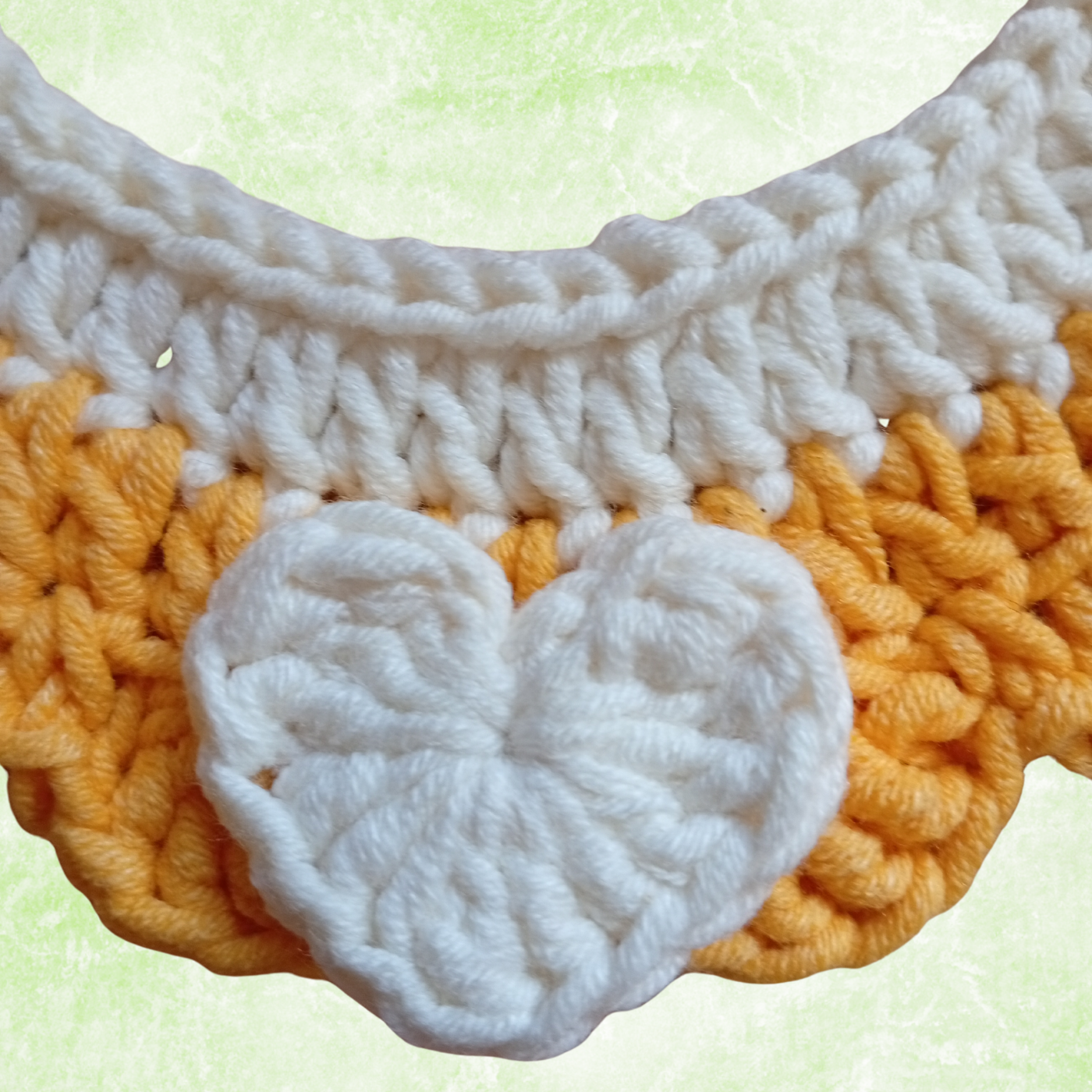 Crochet Pet Collar Handmade – Adjustable Soft Scarf for Cats & Small Dogs