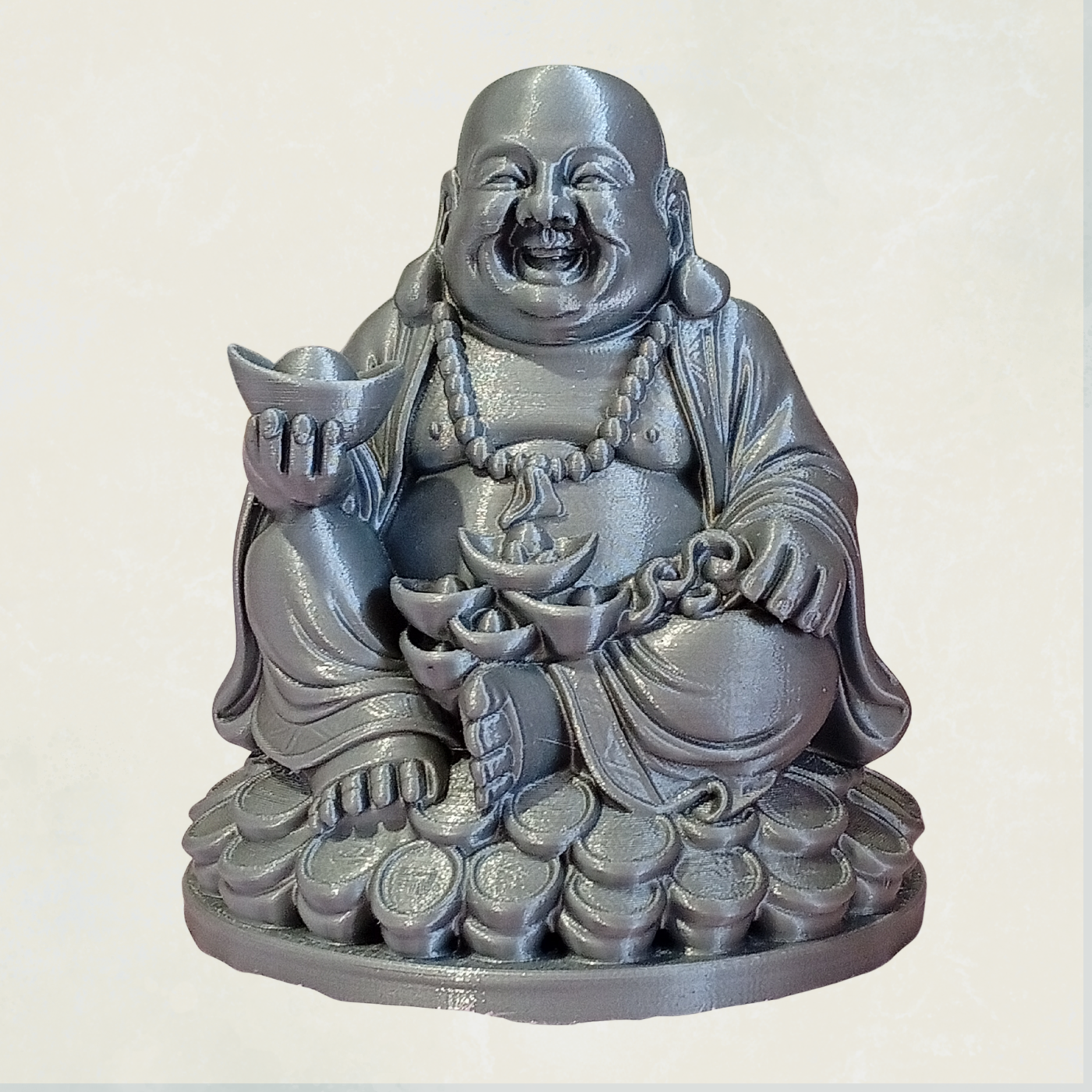 Modern Gray Decorative Figurine – Minimalist Home Decor Statue for Living Room, Office & Shelf Display – 18 cm