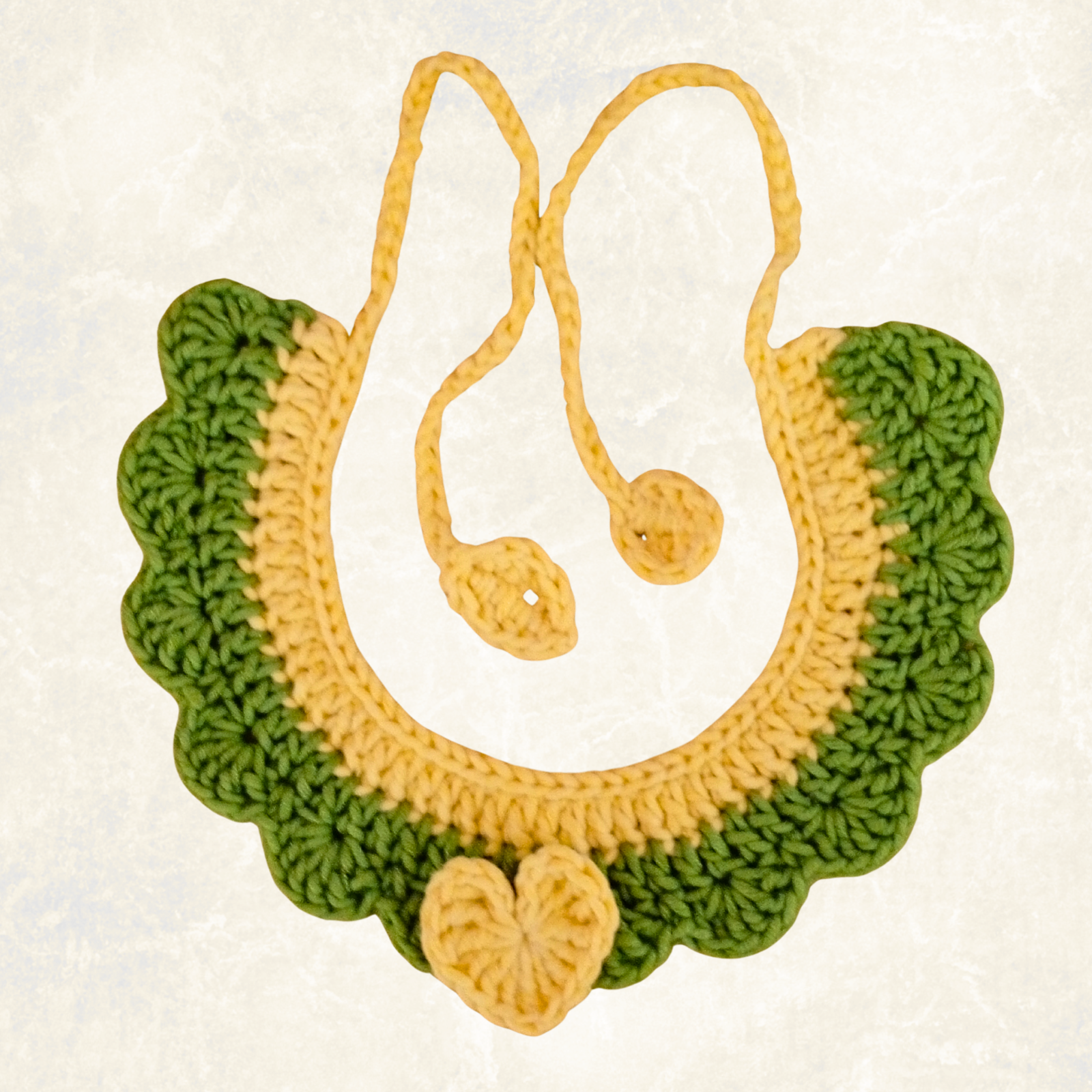 Crochet Pet Collar Handmade – Adjustable Soft Scarf for Cats & Small Dogs