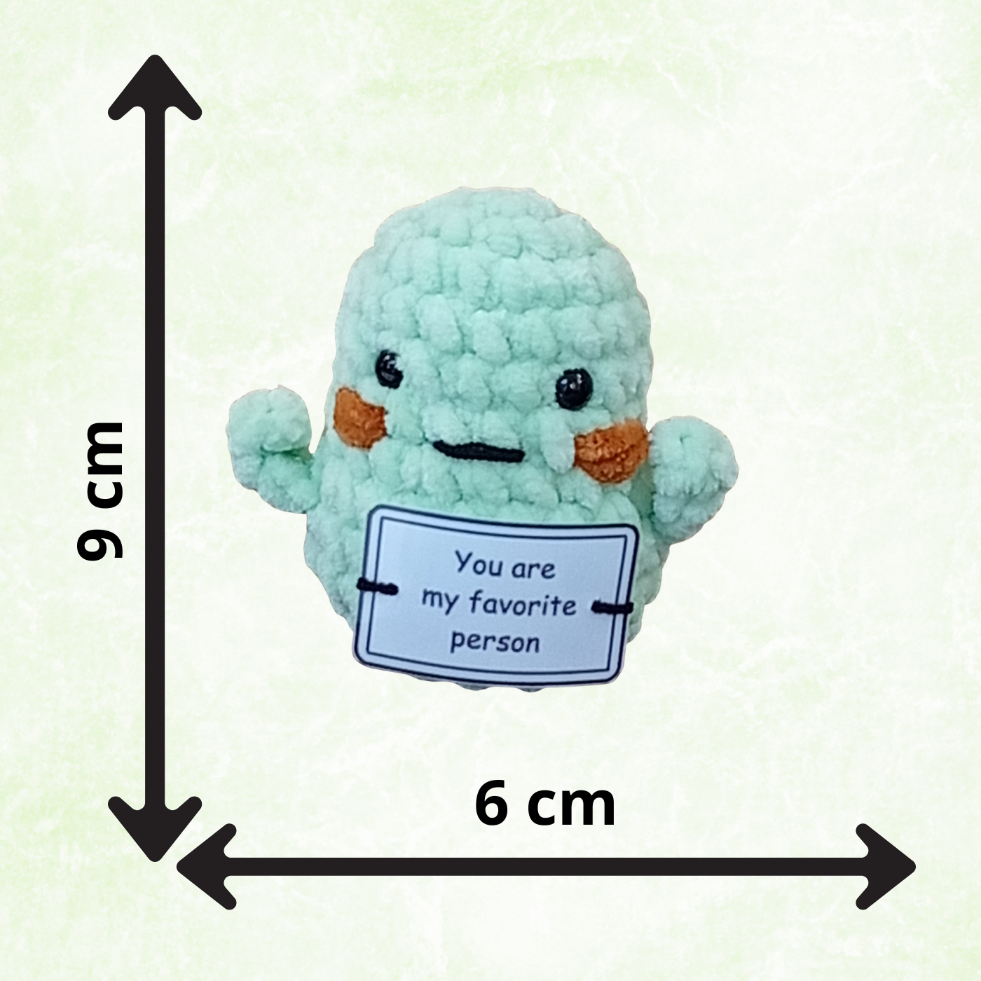 Handmade Positive Potato Pocket Hug | Cute Crochet Gift