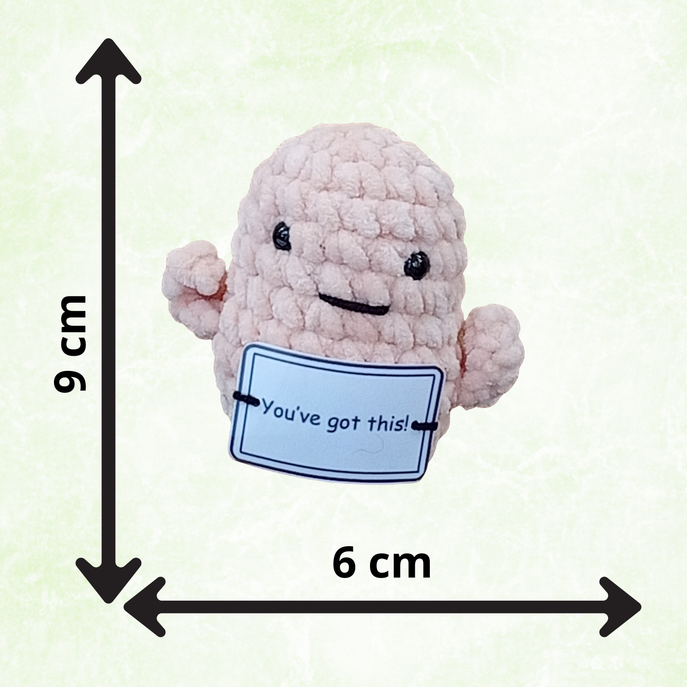 Handmade Positive Potato Pocket Hug | Cute Crochet Gift