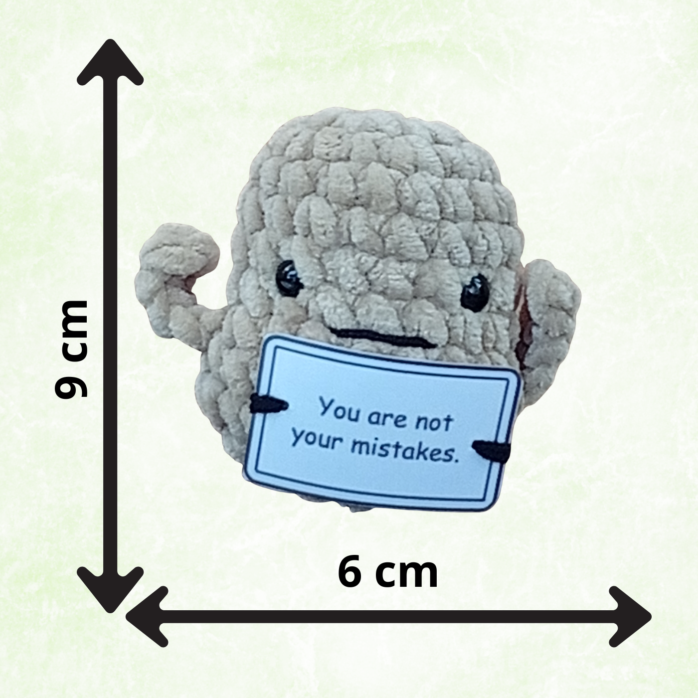 Handmade Positive Potato Pocket Hug | Cute Crochet Gift
