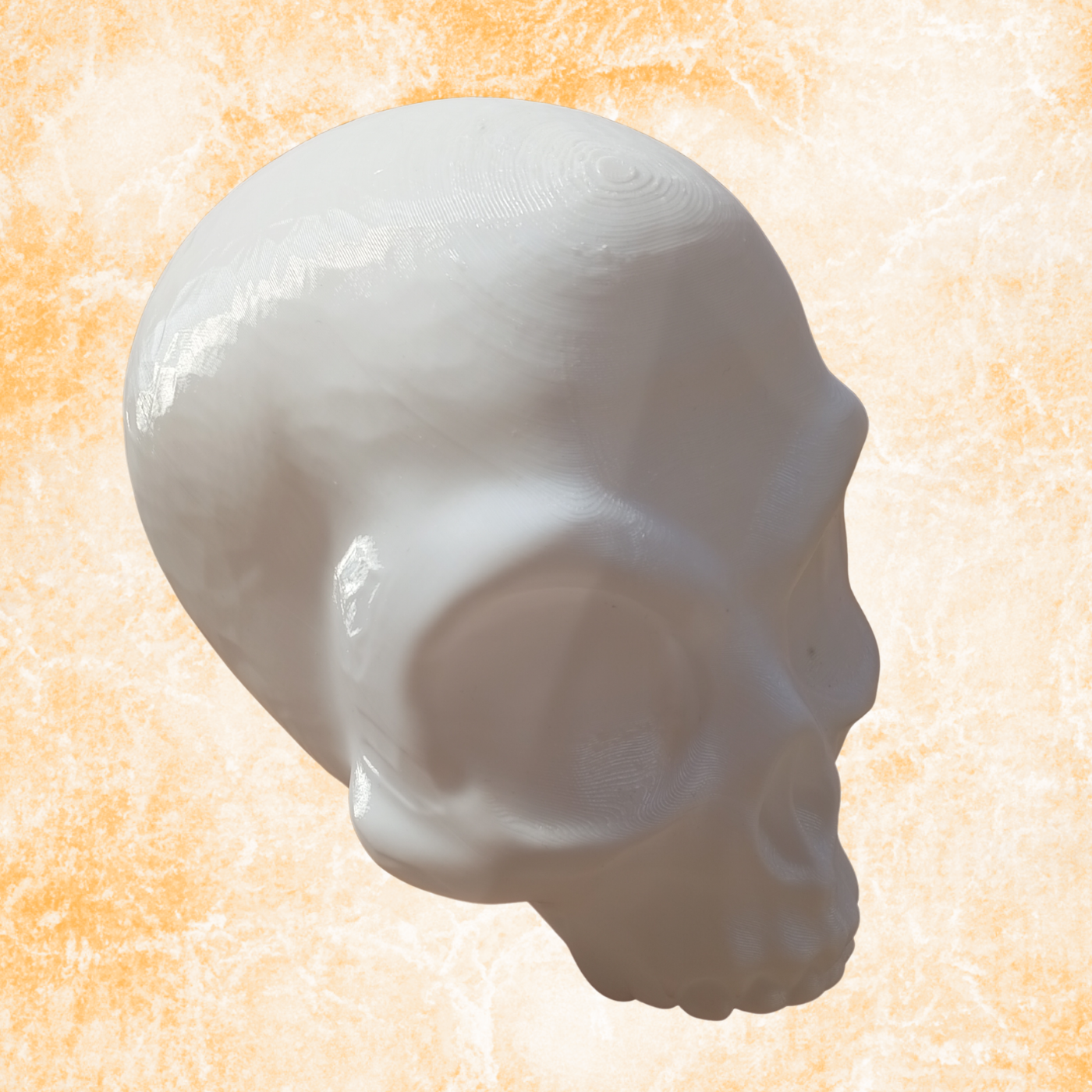 Alien Skull Sculpture – Modern Gothic Home Decor Statue,  (17cm)