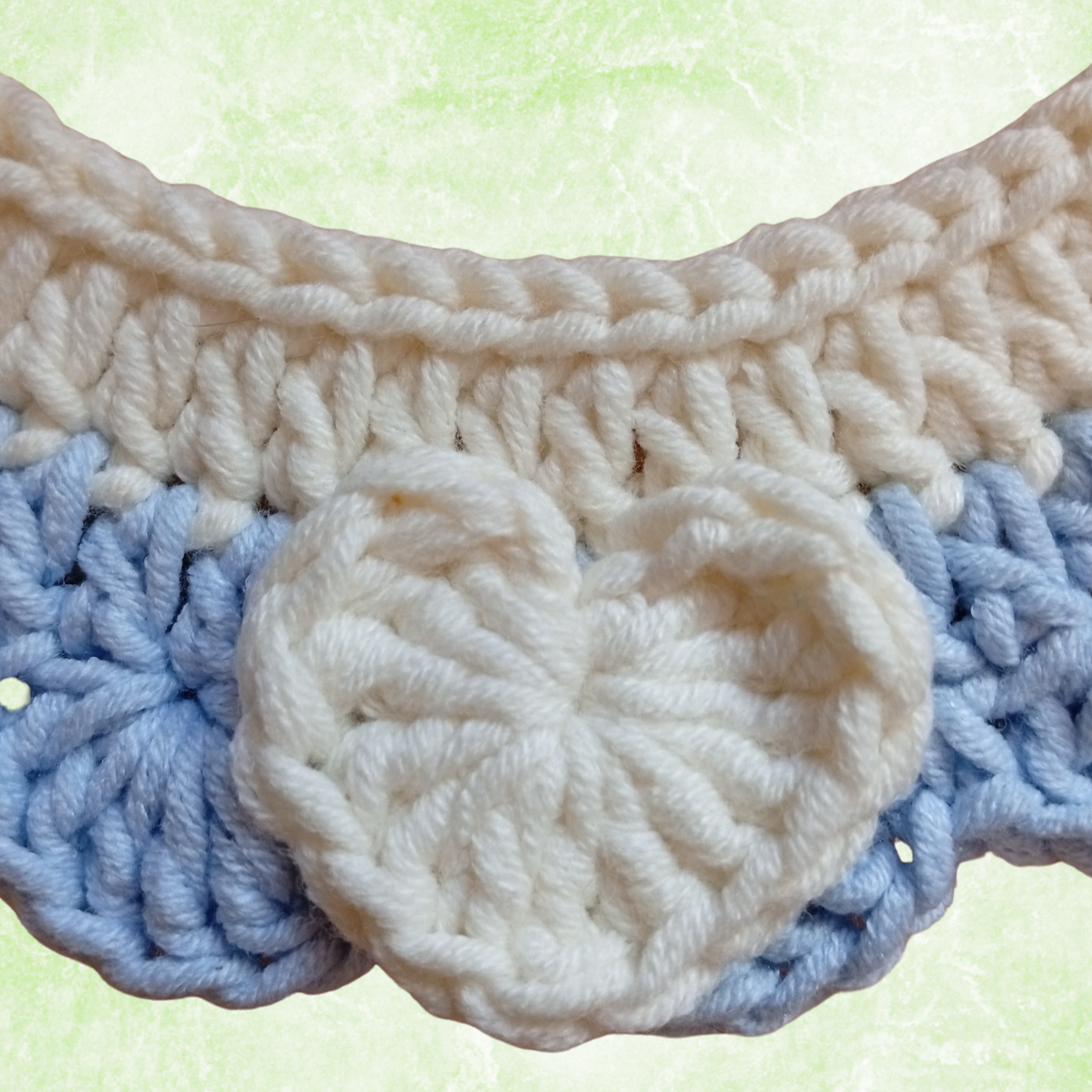 Crochet Pet Collar Handmade – Adjustable Soft Scarf for Cats & Small Dogs