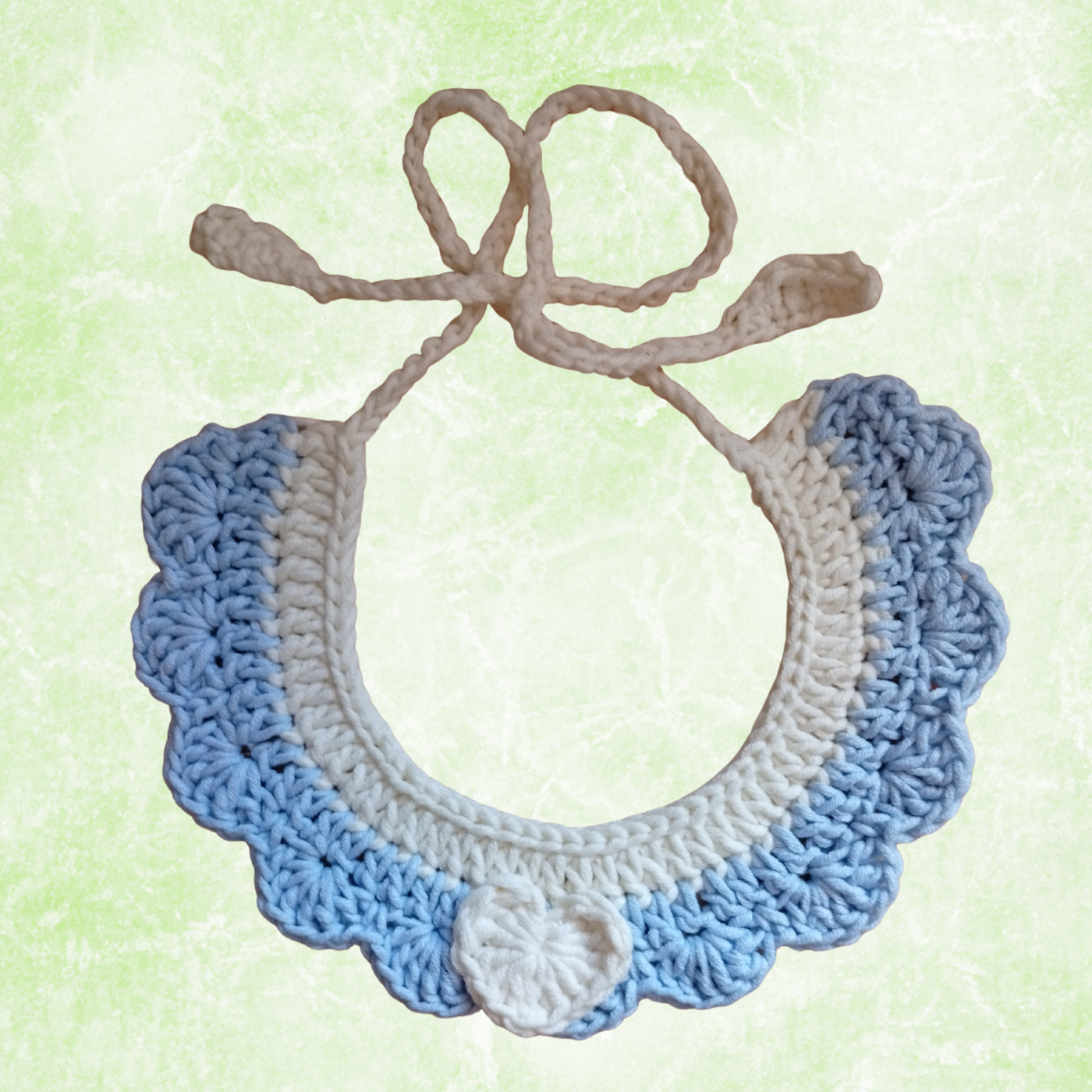 Crochet Pet Collar Handmade – Adjustable Soft Scarf for Cats & Small Dogs