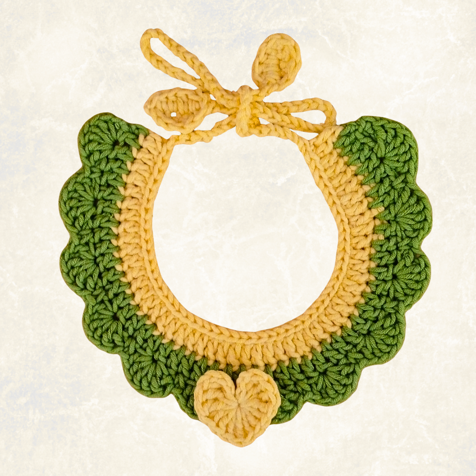 Crochet Pet Collar Handmade – Adjustable Soft Scarf for Cats & Small Dogs