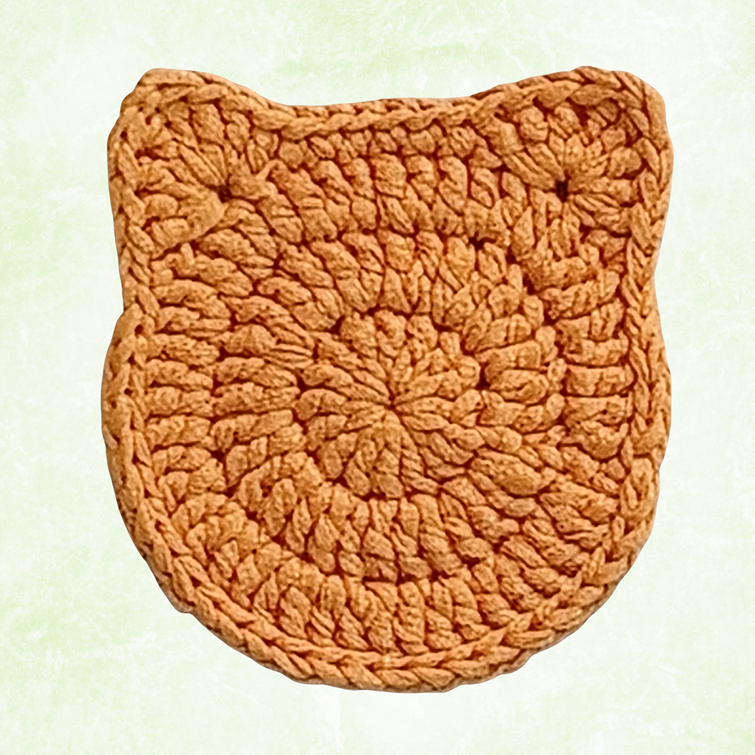 Handmade Crochet Cat Coasters – Set of 6