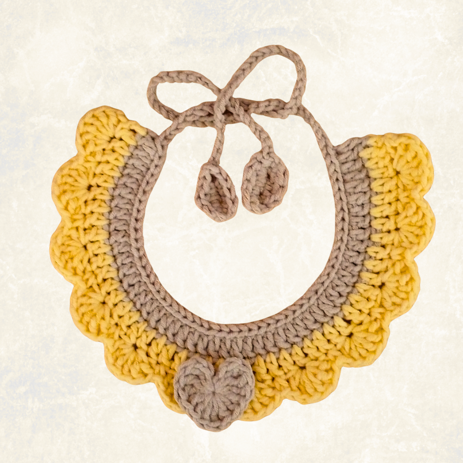 Crochet Pet Collar Handmade – Adjustable Soft Scarf for Cats & Small Dogs