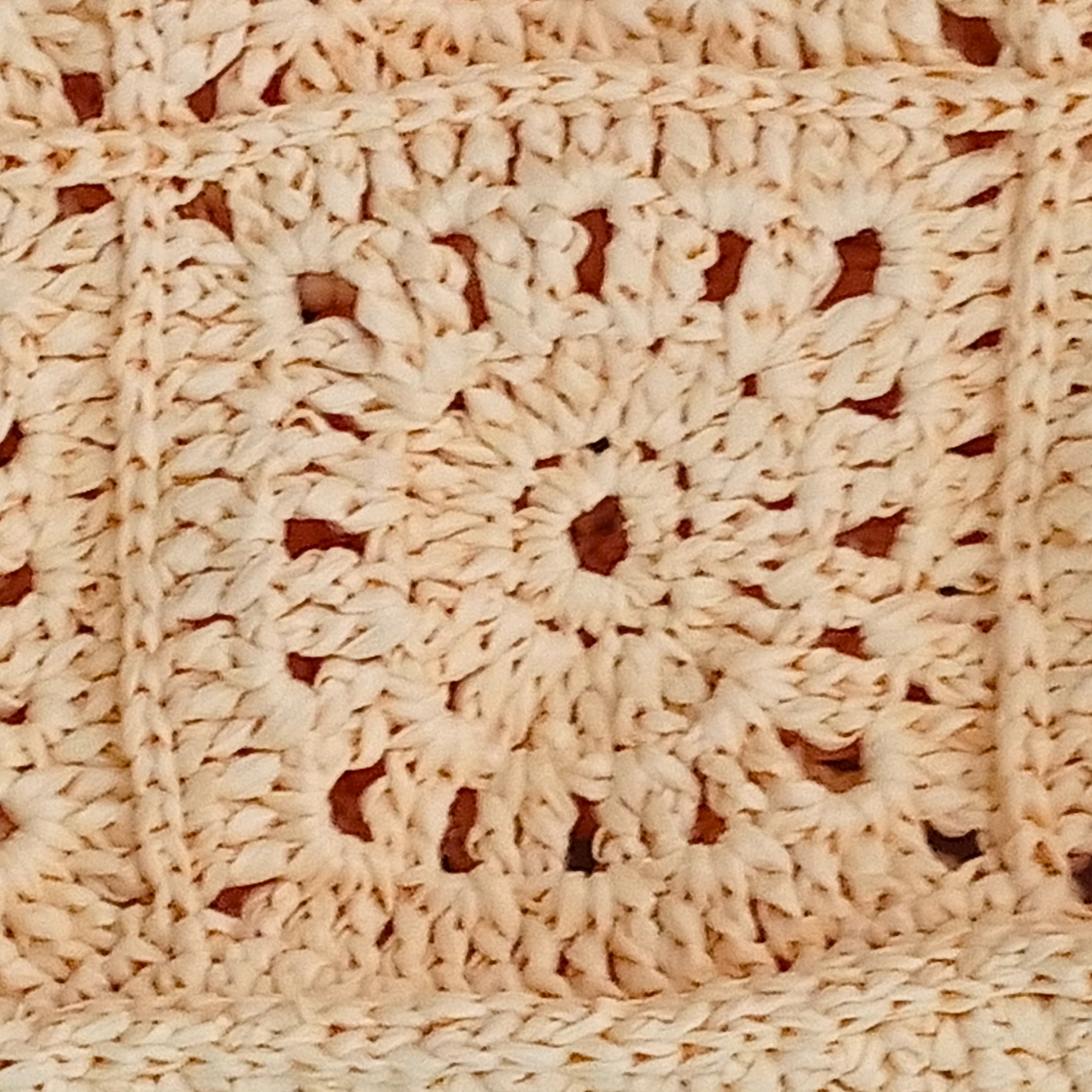 Crochet Raffia Tote Bag Granny Square Boho Beach Bag Handmade Woven Shoulder Bag Summer Shopper Gift for Her