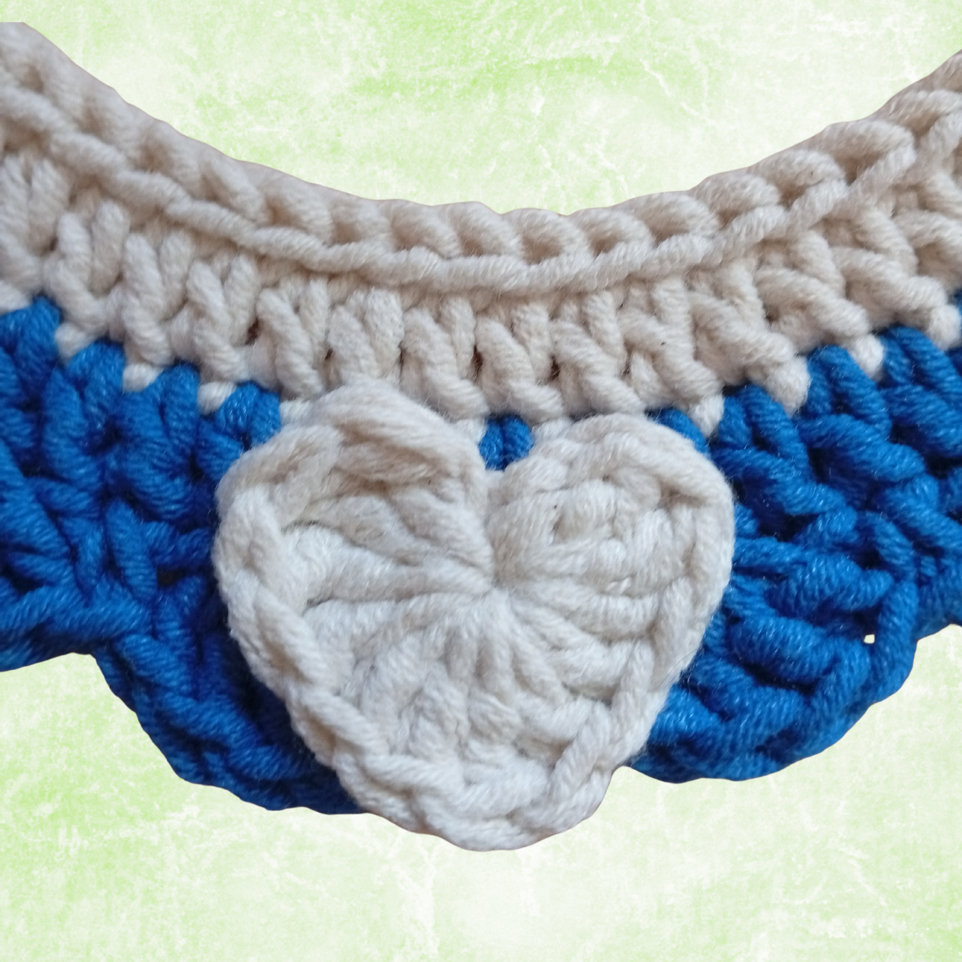 Crochet Pet Collar Handmade – Adjustable Soft Scarf for Cats & Small Dogs