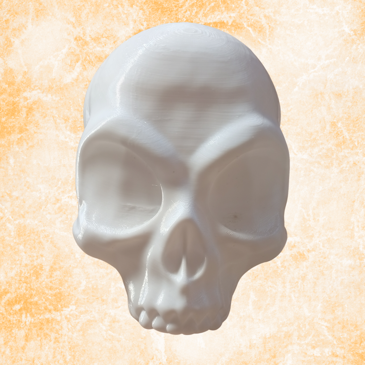 Alien Skull Sculpture – Modern Gothic Home Decor Statue,  (17cm)