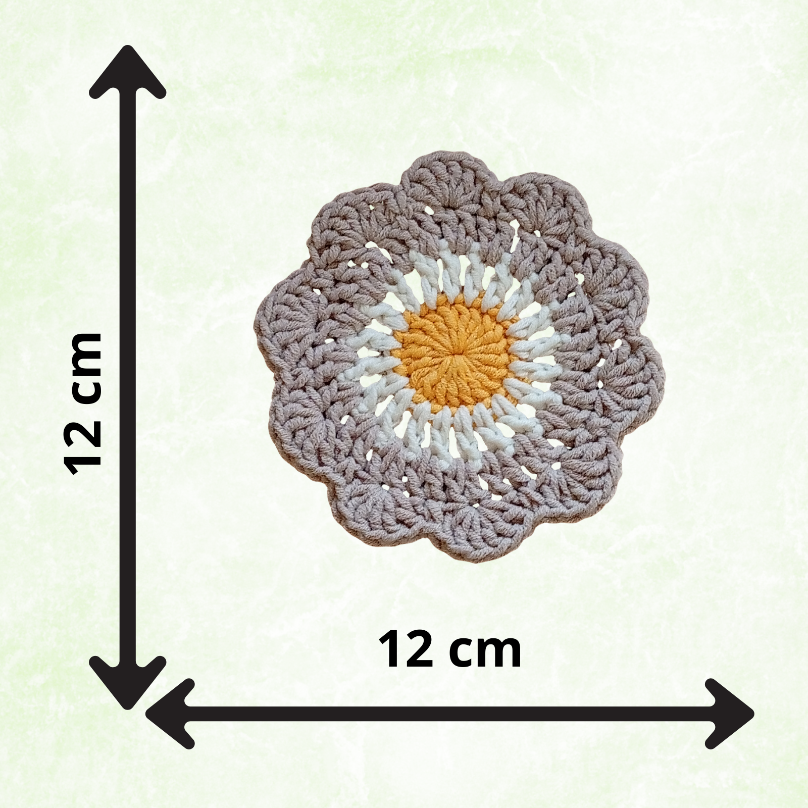 Handmade Crochet Flower Coasters – Set of 4