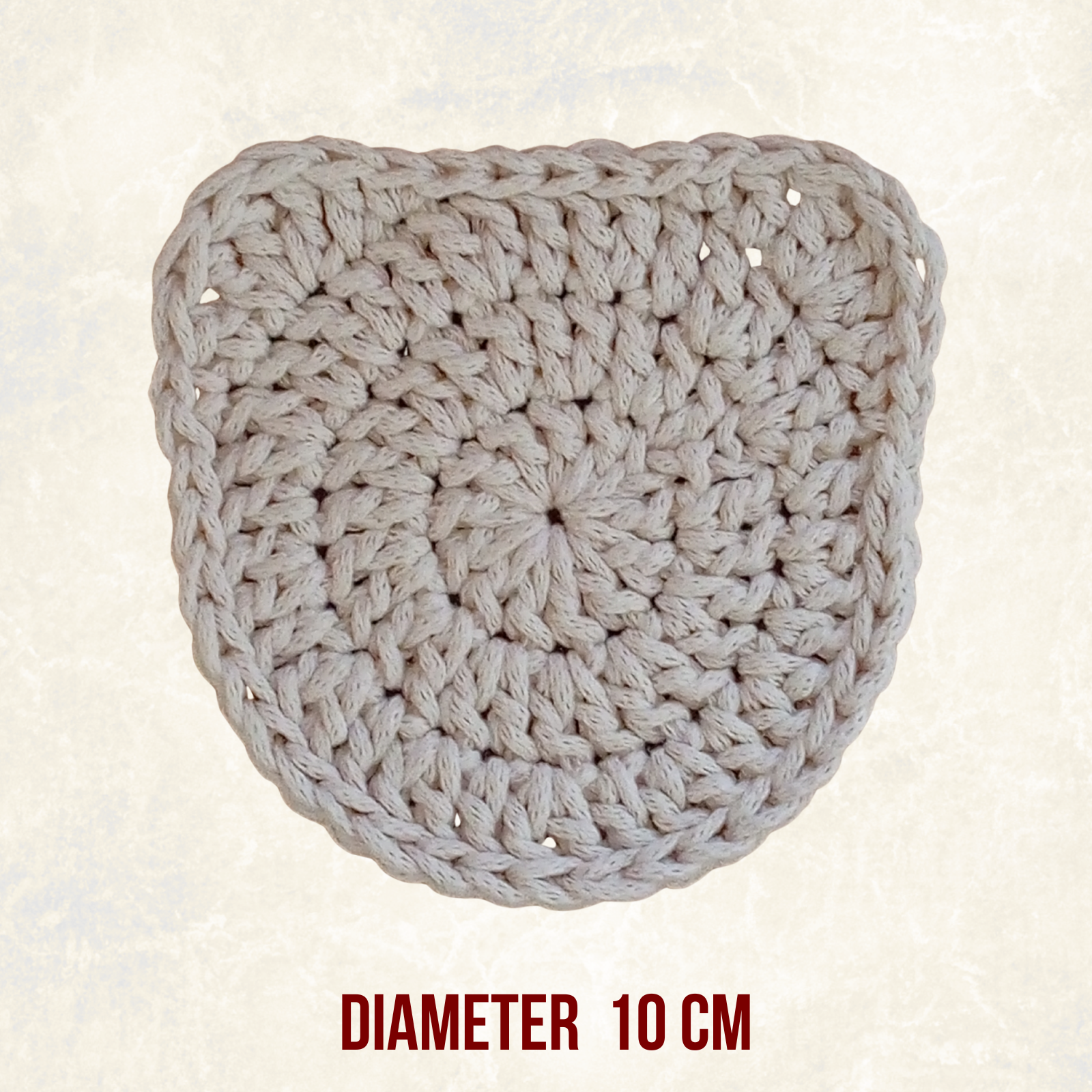 Handmade Crochet Bear Coasters – Set of 6