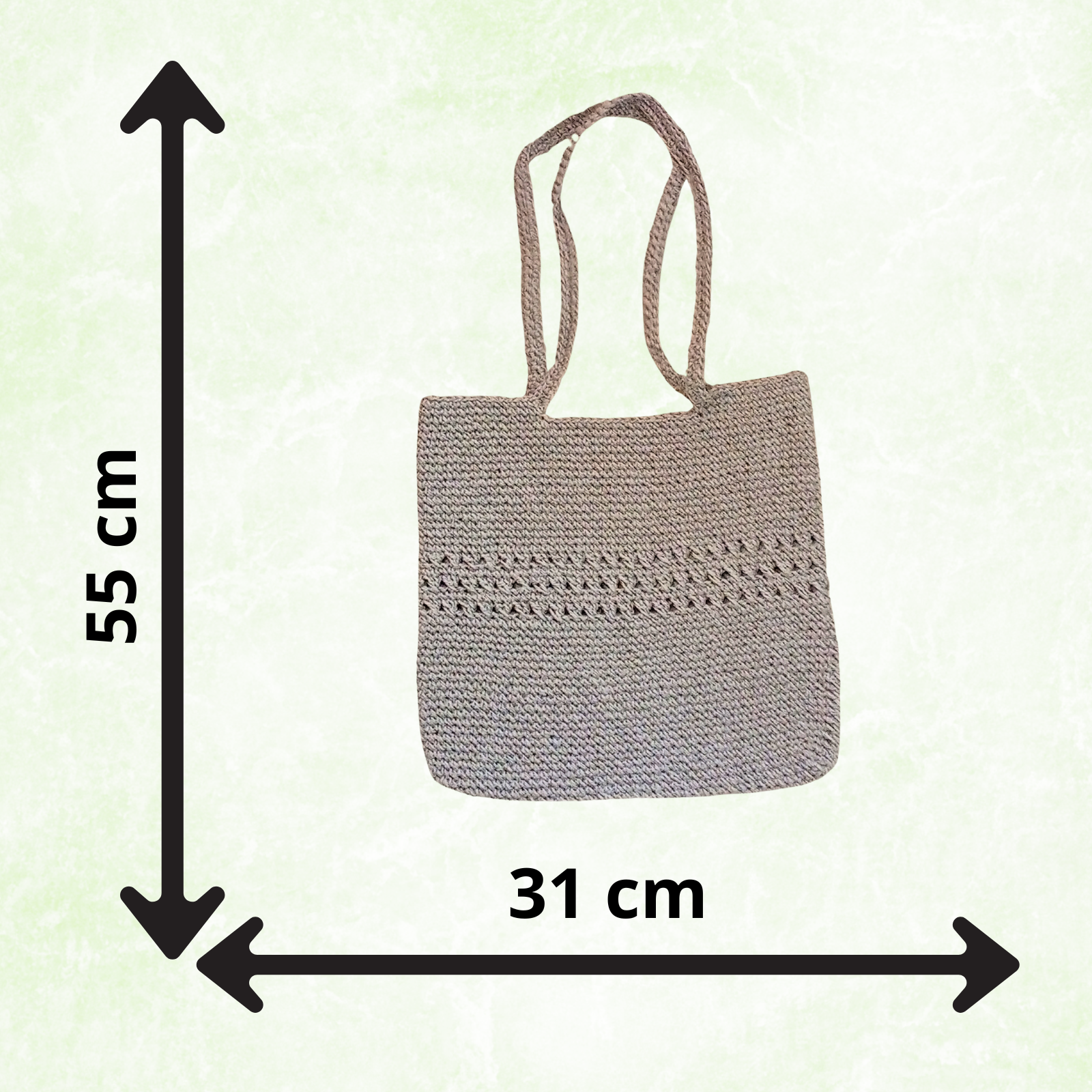 Crochet Raffia Tote Bag Large Capacity Boho Shoulder Bag Handmade Summer Beach Bag Minimalist Woven Shopper Bag Gift for Her