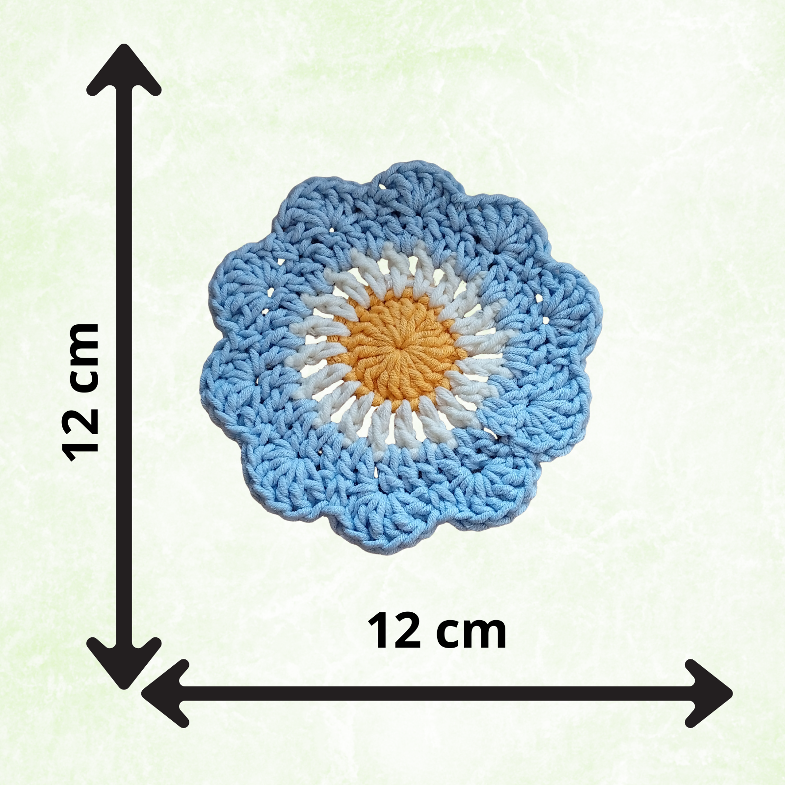 Handmade Crochet Flower Coasters – Set of 4
