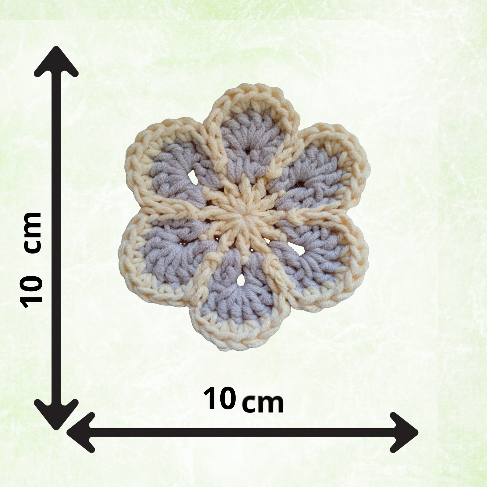 Crochet Flower Appliques – Handmade Cotton Floral Embellishments for Coasters, Bags, Clothing & DIY Crafts (2-20 Pieces)