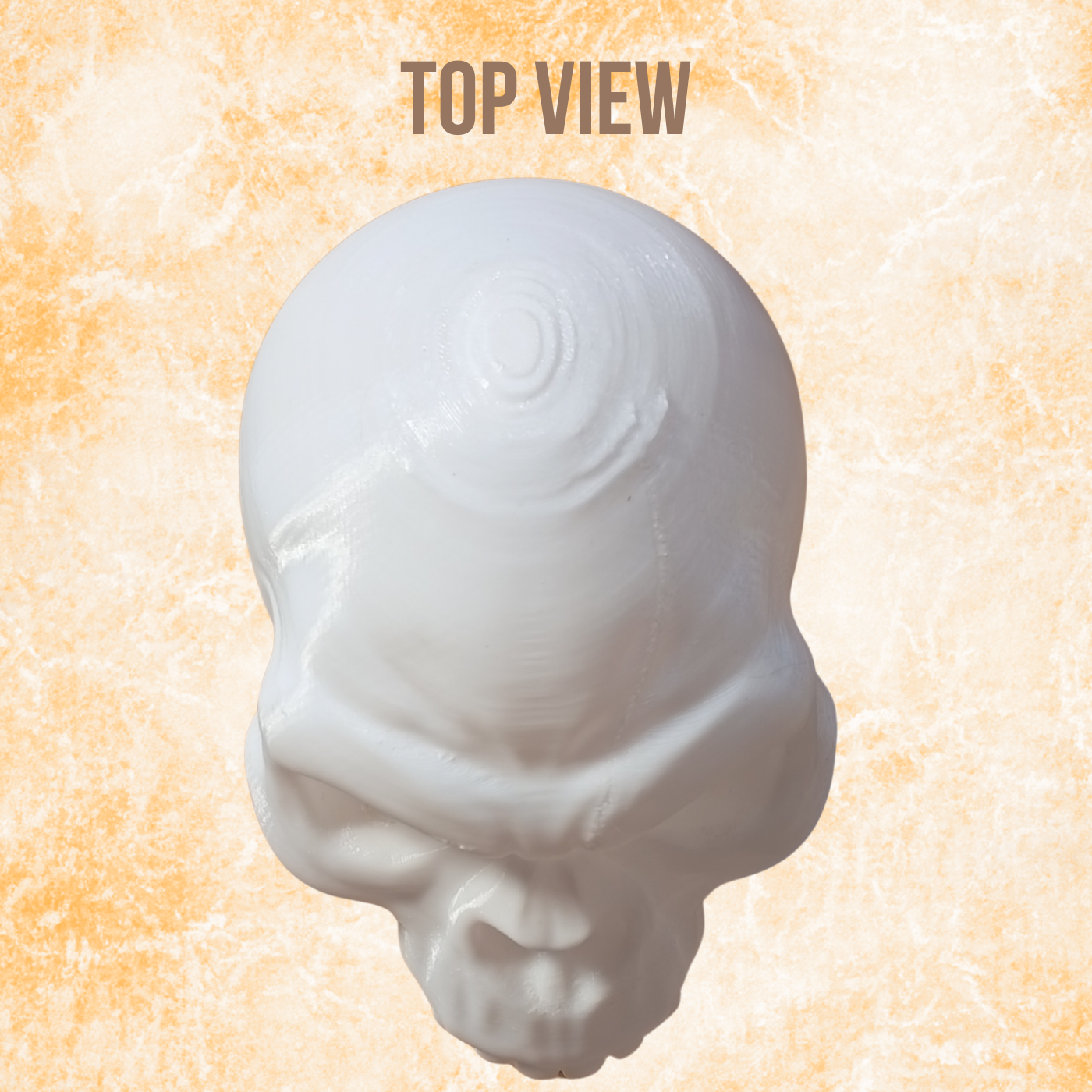 Gorilla Skull Sculpture – White Gothic Decor Statue,  (16cm)