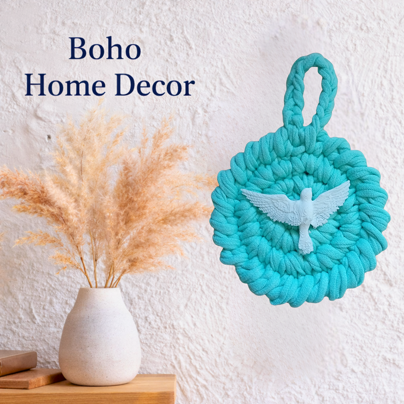 Handmade Crochet Mandala Hanging Ornament – Boho Car Mirror Charm, Cotton Wall Decor, Bag Accessory, Angel Pendant Gift