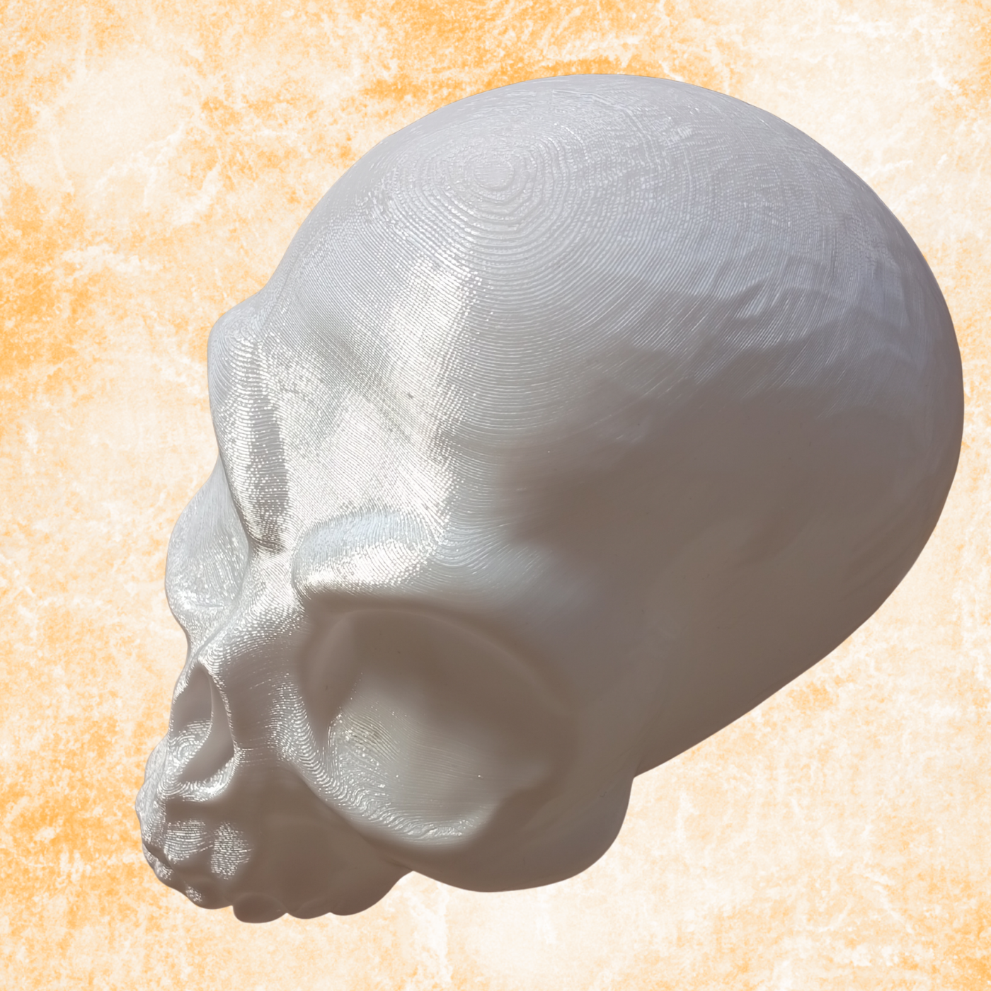 Alien Skull Sculpture – Modern Gothic Home Decor Statue,  (17cm)