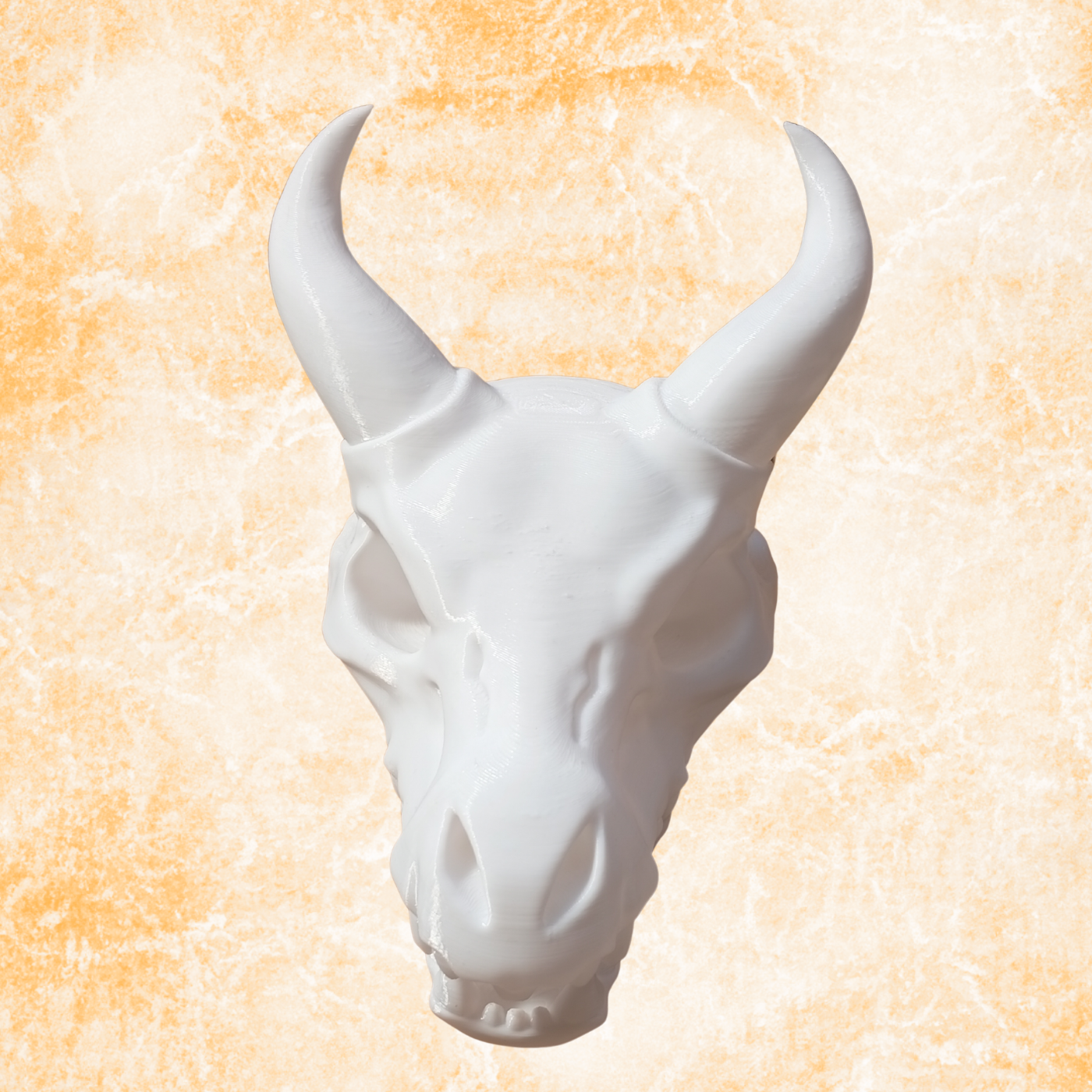 Big Dragon Skull Sculpture, White Minimalist Dragon Head Ornament, 16cm