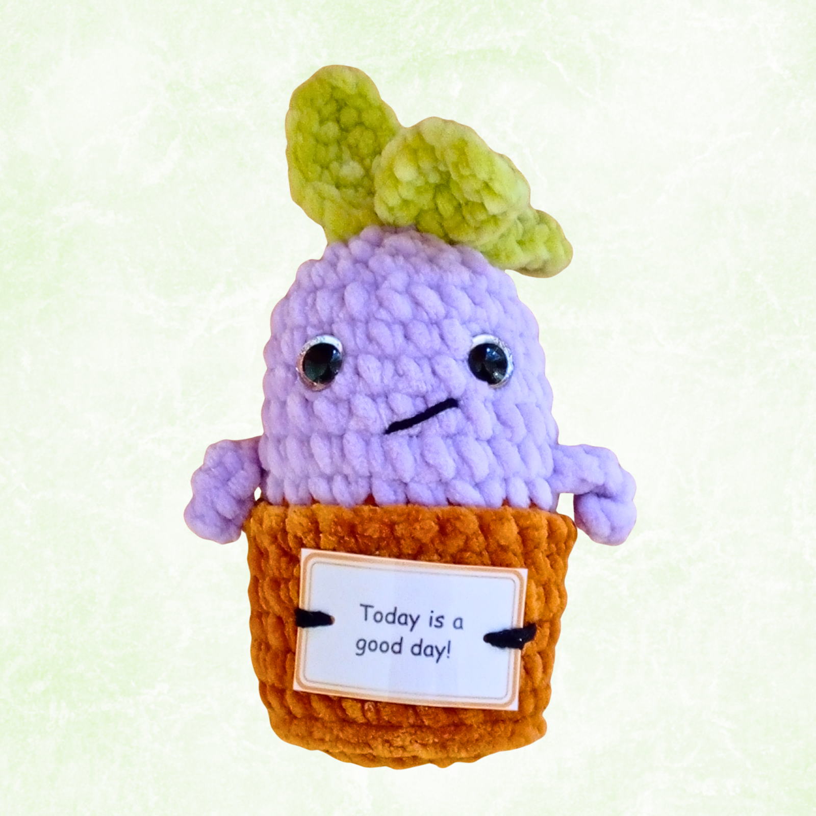 Pocket Hug Mandragora™ – Handmade Emotional Support Plush with Inspirational Message Card