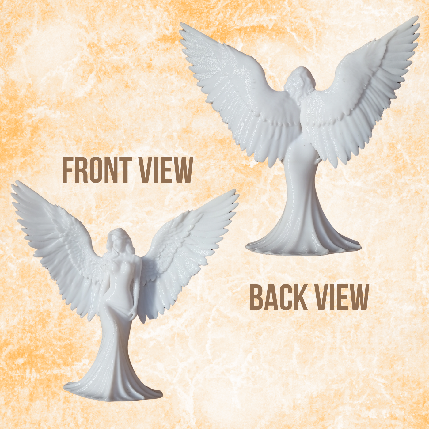 Elegant Angel Figurine with Wings – Modern Home Decor Statue , (16cm)