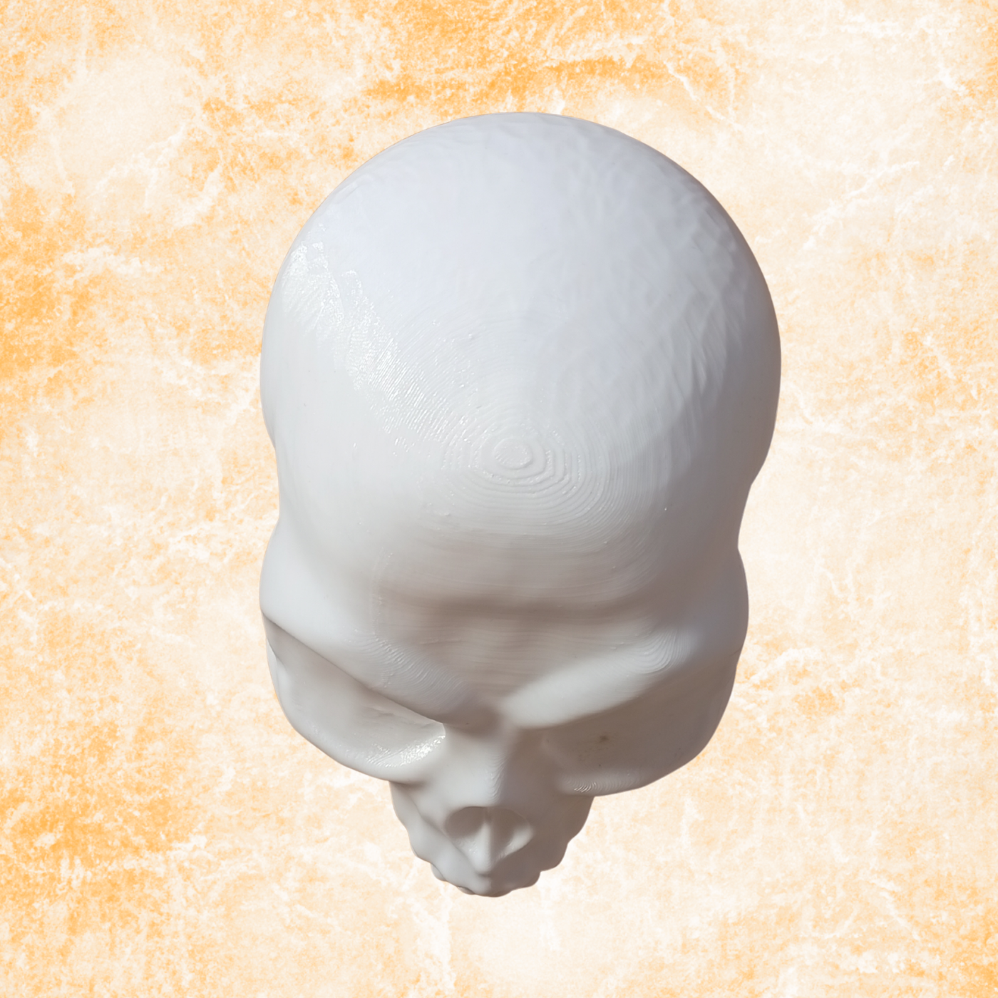Alien Skull Sculpture – Modern Gothic Home Decor Statue,  (17cm)