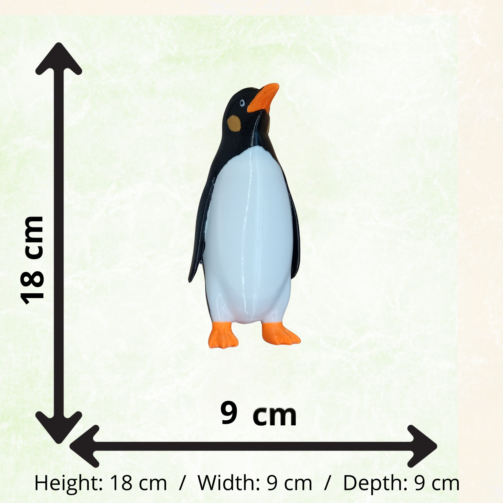 Modern Penguin Decorative Figurine – Minimalist Black & White Home Decor Statue – Cute Desk Ornament for Shelf, Living Room & Office – 18 cm
