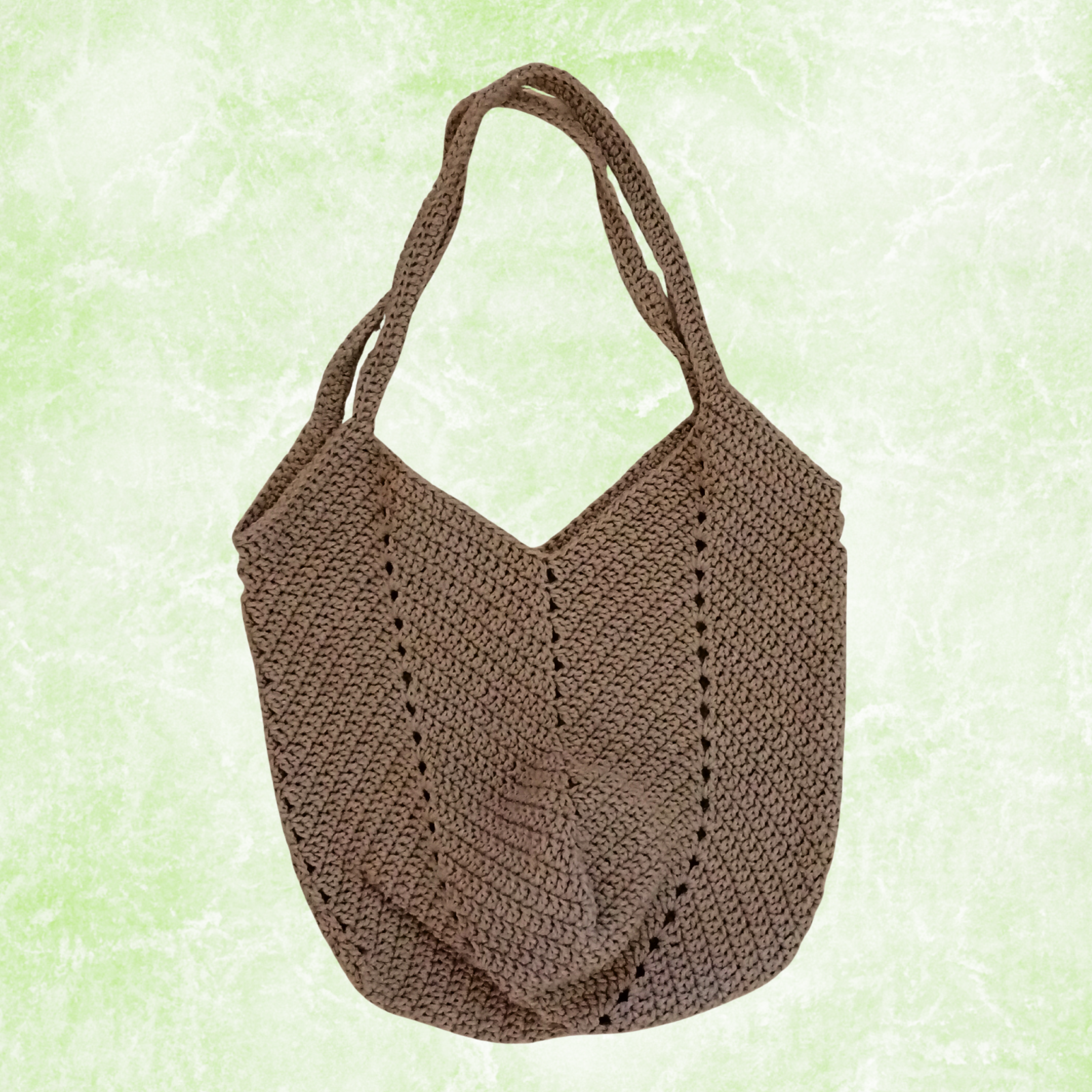 Tulip Crochet Tote Bag Boho Shoulder Bag Cotton Handbag Large Summer Beach Bag Knitted Shopper Gift for Her