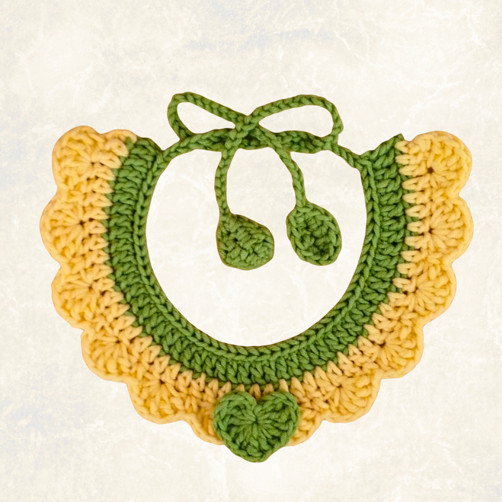 Crochet Pet Collar Handmade – Adjustable Soft Scarf for Cats & Small Dogs