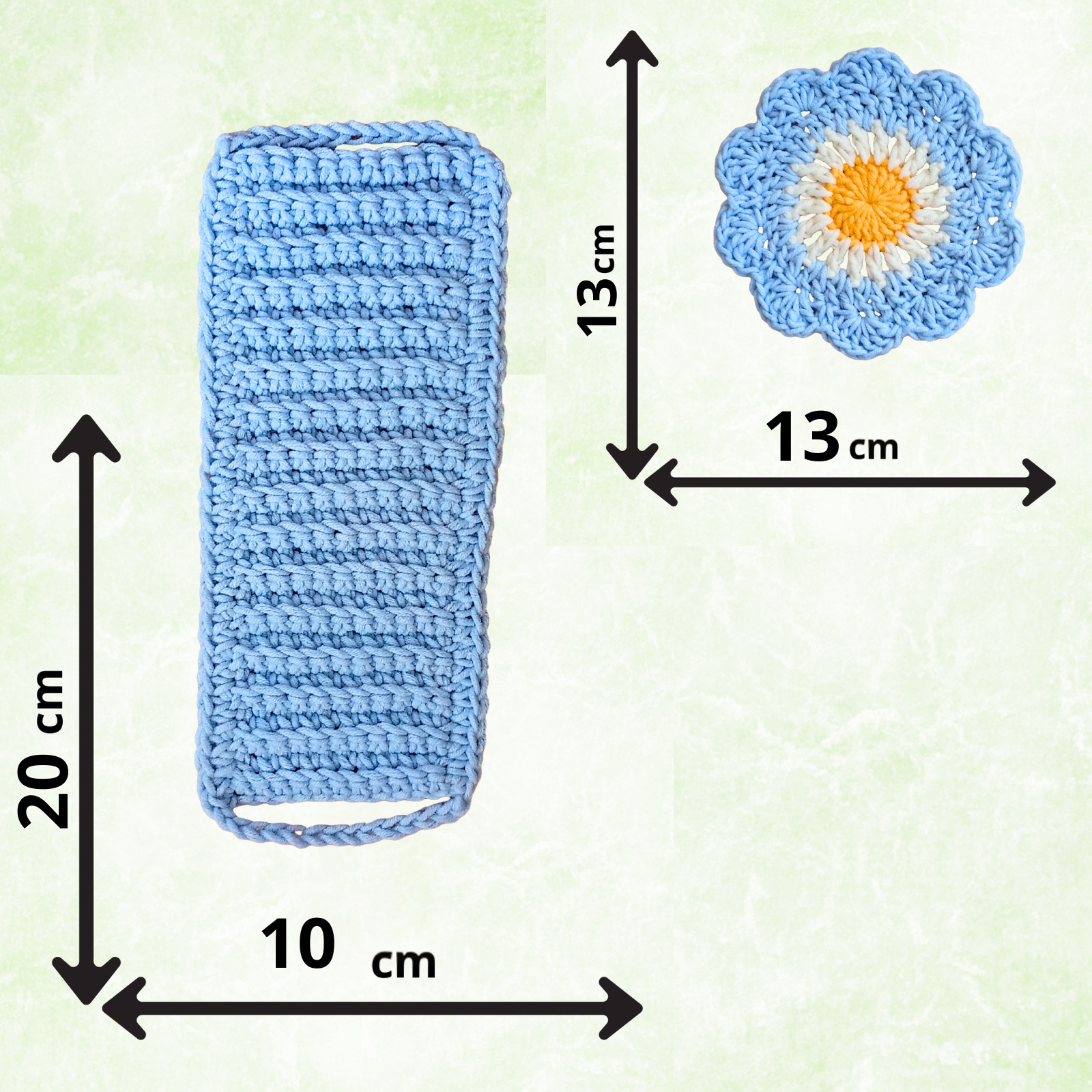 Handmade Crochet Coffee Gift Set – 4 Daisy Coasters & 4 Cup Sleeves (Set of 8)
