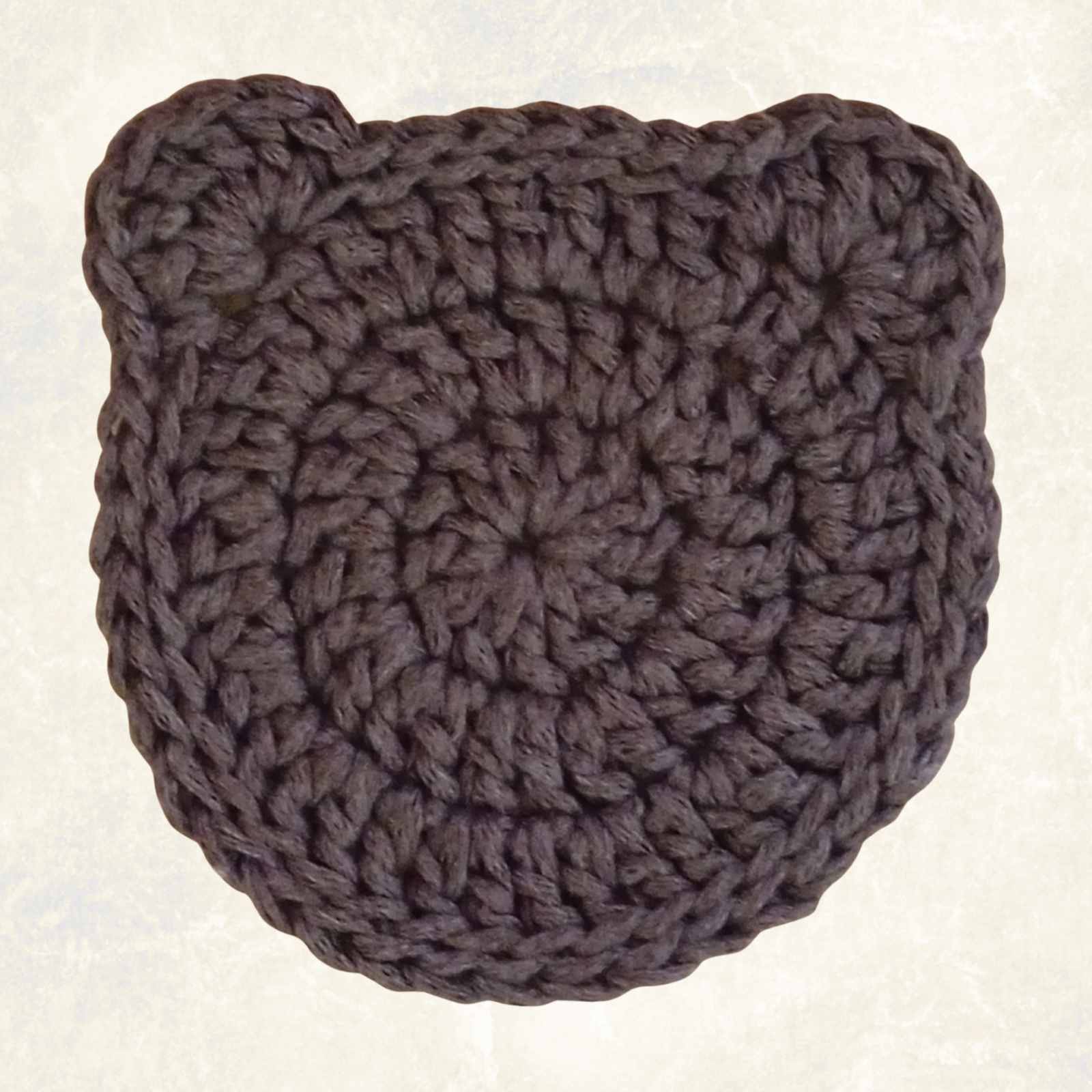 Handmade Crochet Bear Coasters – Set of 6