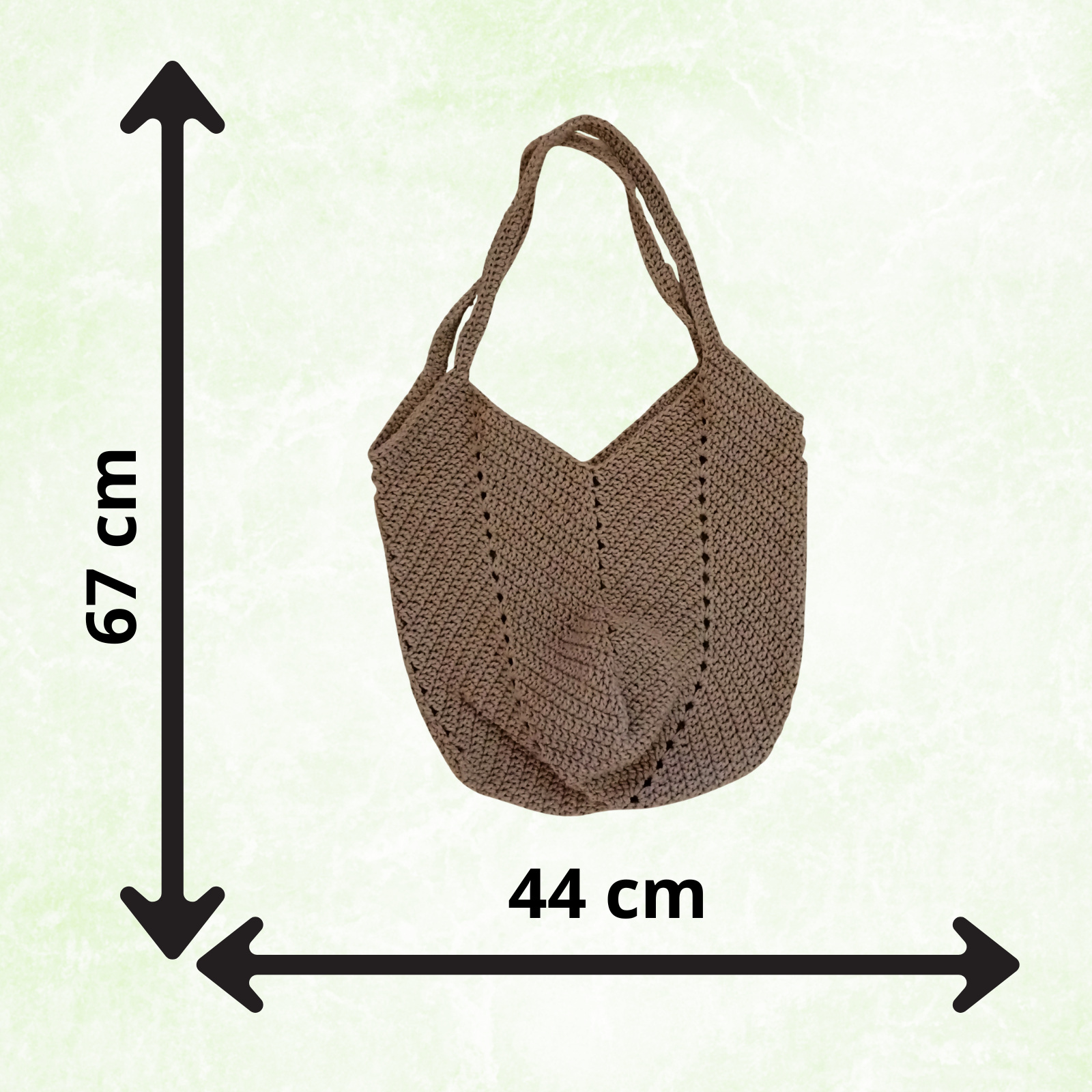 Tulip Crochet Tote Bag Boho Shoulder Bag Cotton Handbag Large Summer Beach Bag Knitted Shopper Gift for Her